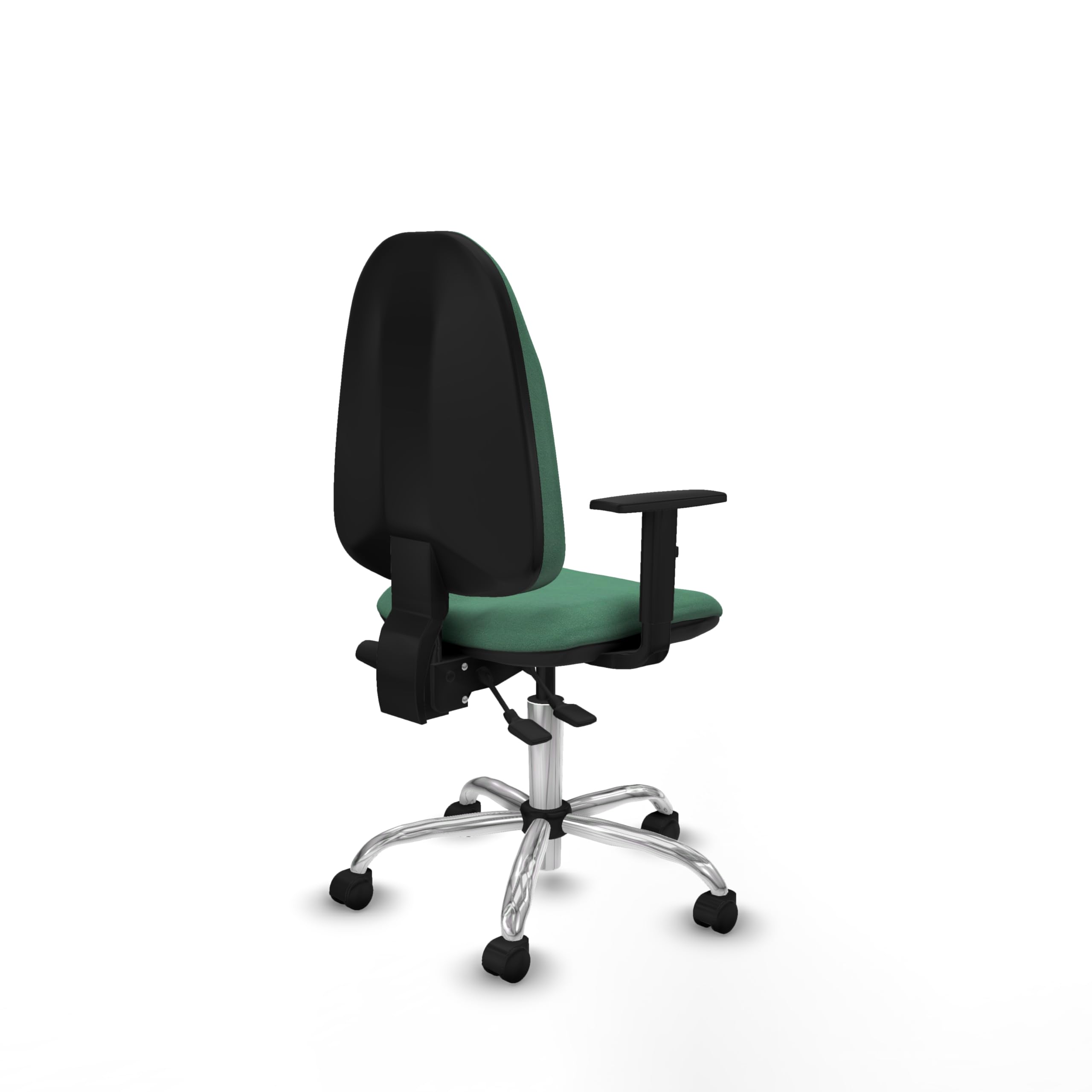 Piqueras y Crespo - Sedia ergonomica da laboratorio Algarra con braccioli 1D, meccanismo Ainscro, schienale regolabile in altezza, ideale per lavorare comodamente