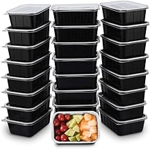 OTOR 30 OZ Meal Prep Containers Stackable Reusable Bento Boxes 25 Sets with Clear Airtight Lids Lunch Boxes Travel Containers BPA Free Dishwasher, Microwave, Freezer Safe