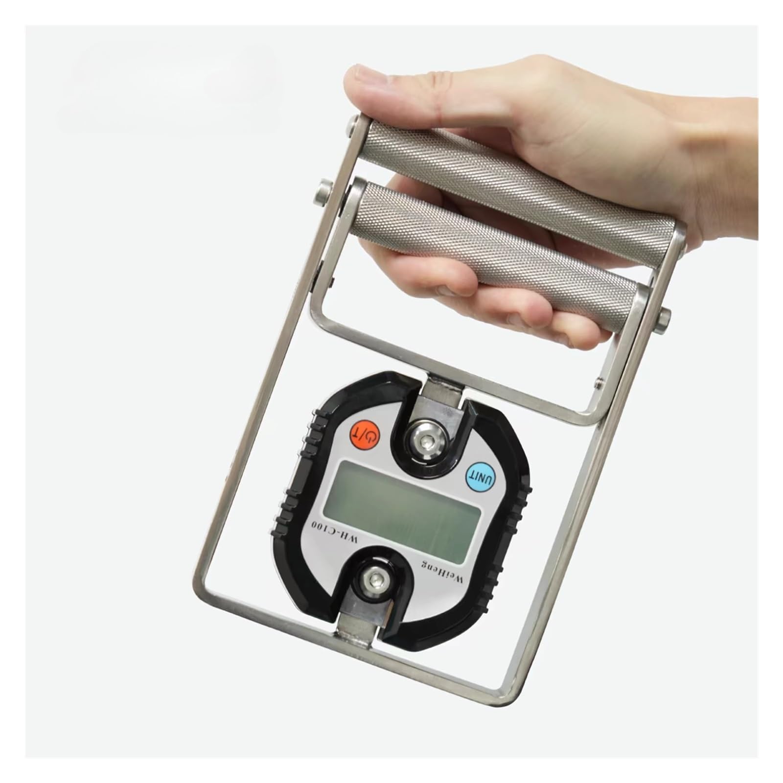 Medidor de fuerza digital, Probador de fuerza agarre resorte 150kg, pantalla LCD Digital portátil, entrenamiento muscular flexión/especializado
