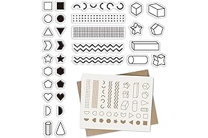 CRASPIRE Math Geometric Clear Rubber Stamp School Series