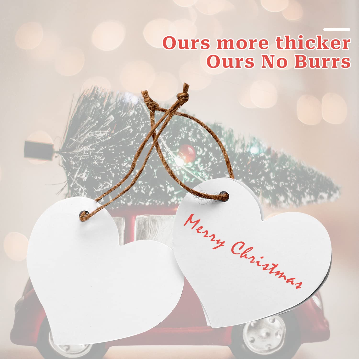 Étiquettes De Remerciement En Papier Kraft 50 Pièces