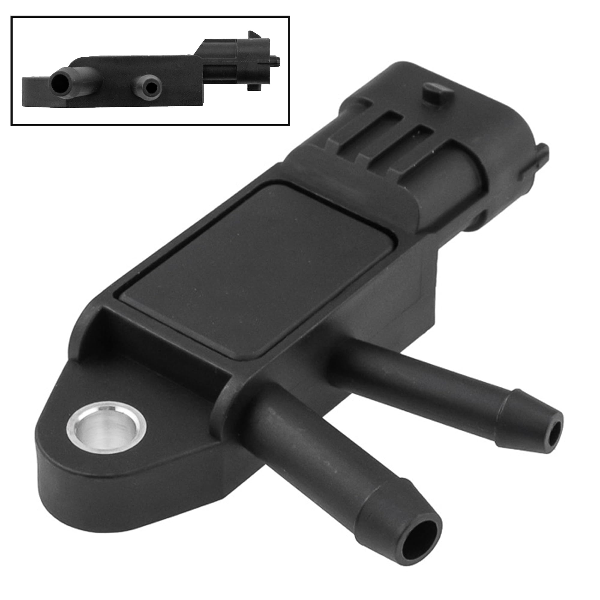 Partsline Capteur de Pression des Gaz d'Échappement compatible avec 159, Brera, Giulietta, Mito, Jumper 2, Nemo, 500, Bravo 2, Doblo, Ducato, Idea, Panda, Punto, Boxer - 1610531380 1618SV