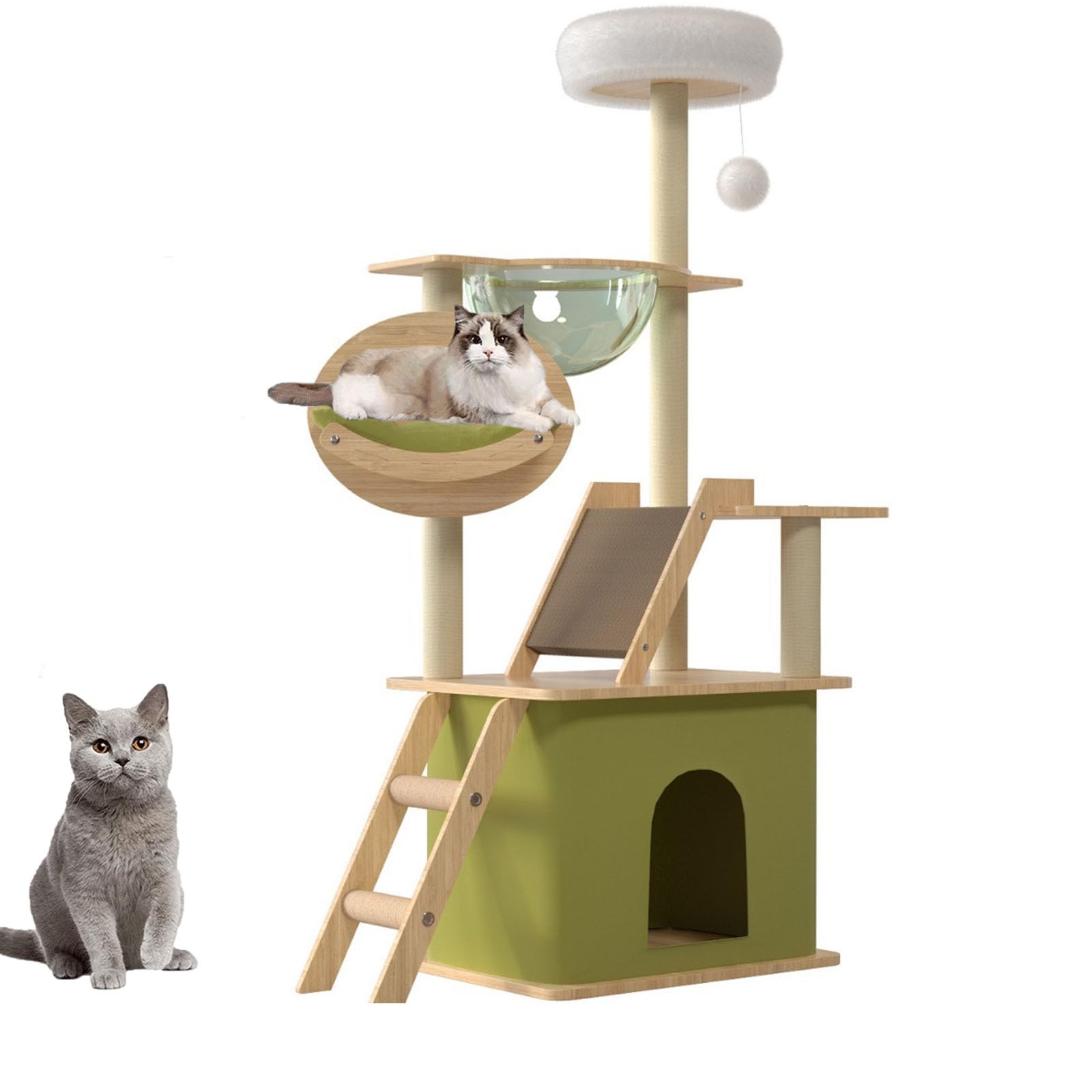 Arbre à chat pour chats d'intérieur idéal pour un grand salon végétal