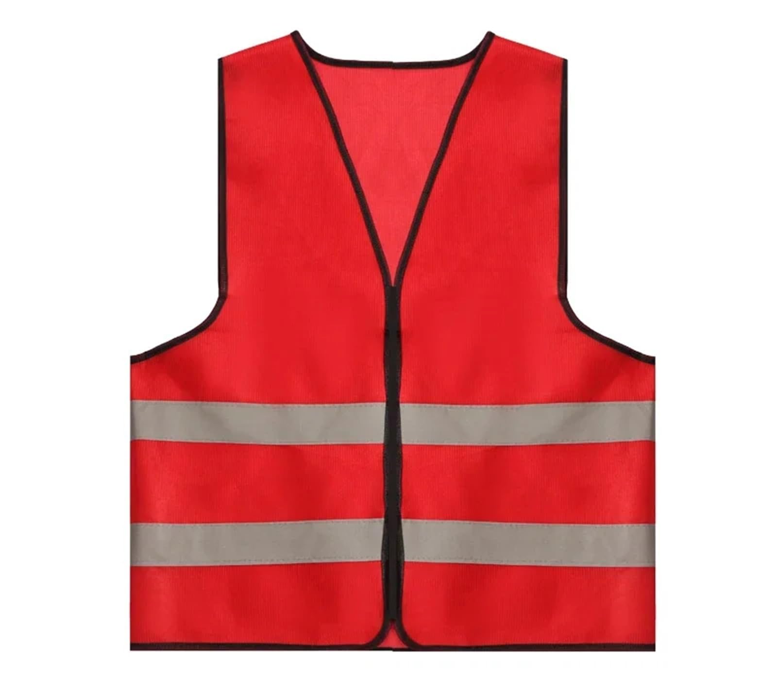 ByNGSDCC 1Pc Reflective Strip Safety Vest High Visibility Fluorescent for Car Motorcycle Emergency(Red)