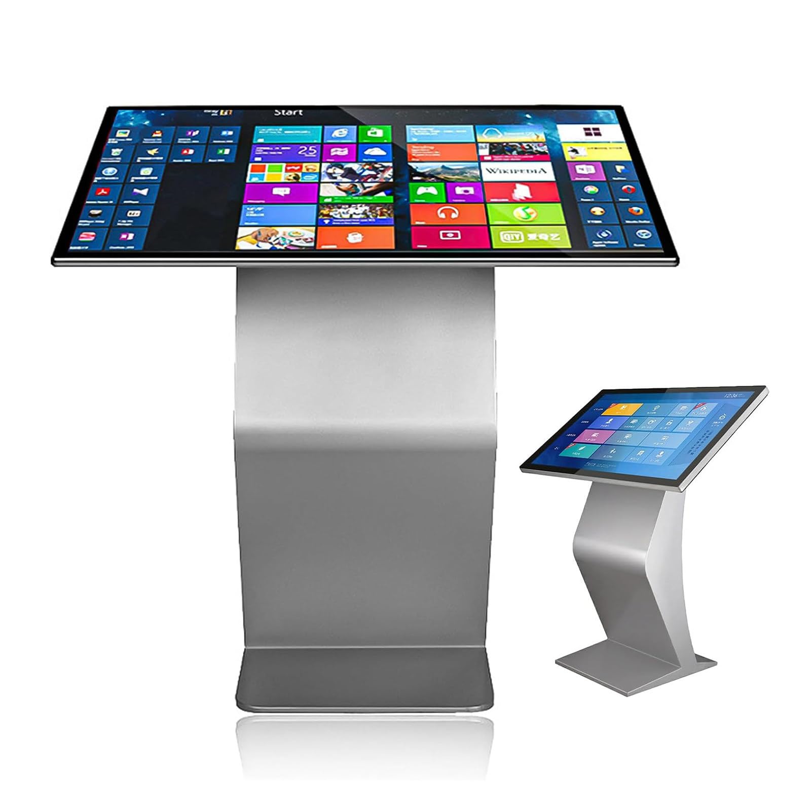 Pantalla Señalización Digital Tecnología Táctil Capacitiva Y Panel Publicidad Silver-22Inch
