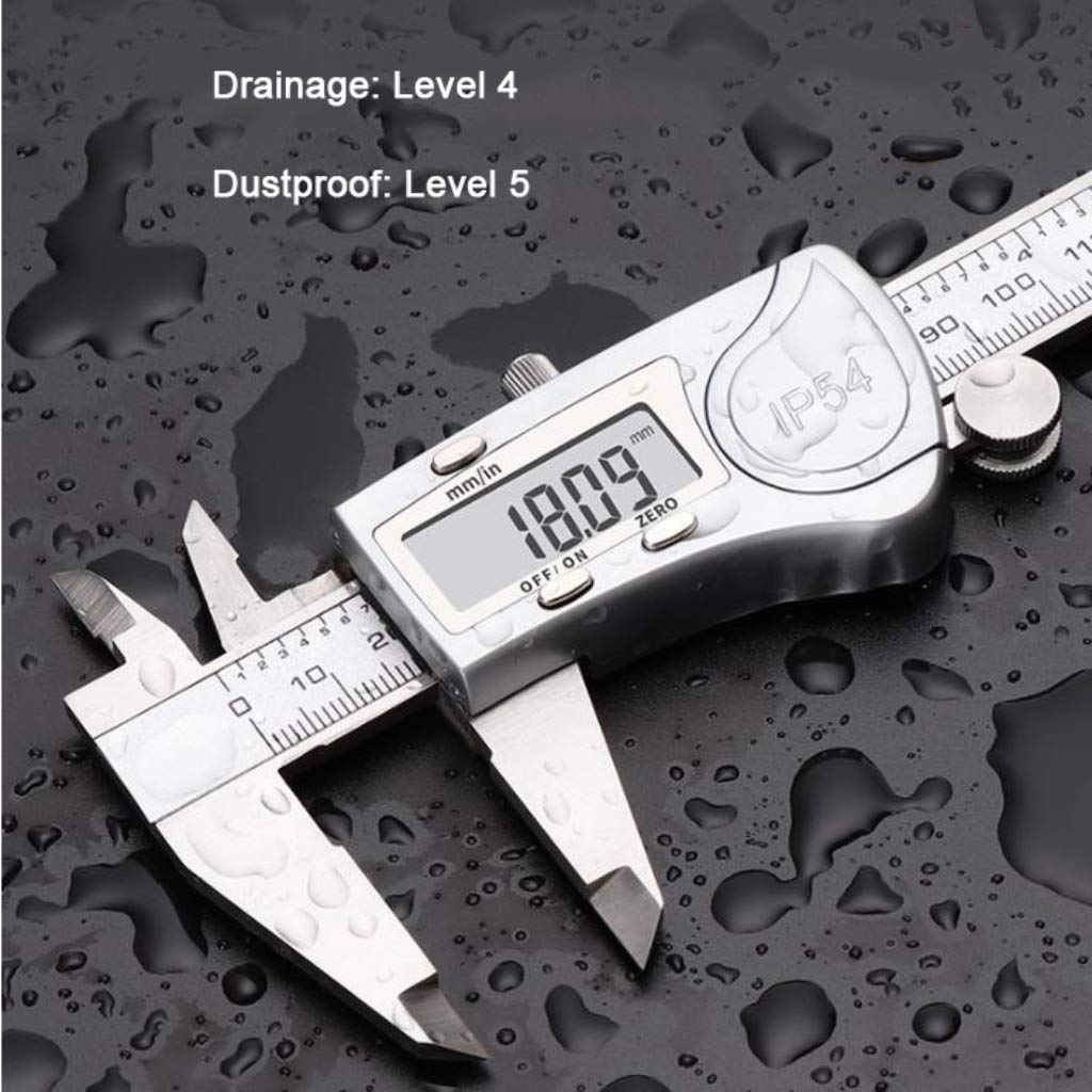 Suwalizki Elektroniczny Cyfrowy Cyfrowy Zacisk Ze Stali Nierdzewnej Vernier Caliper High Precision Industrial Pomiar Narzędzia Zakres: 0-150mm