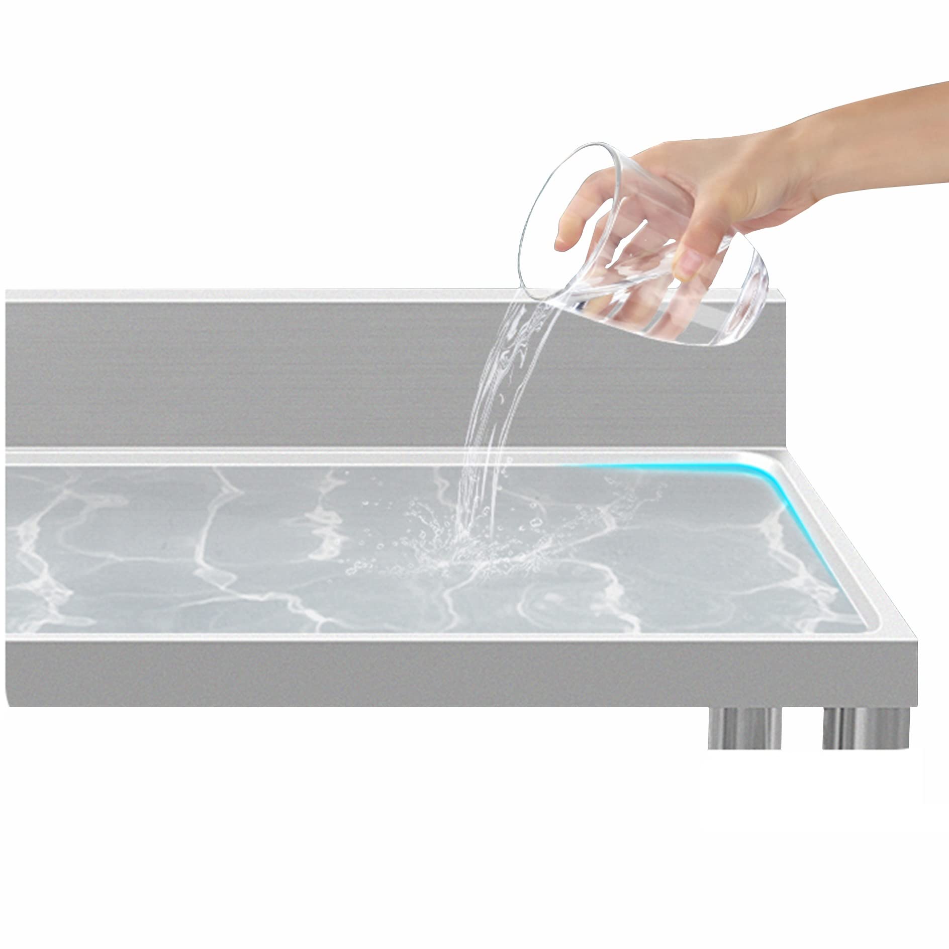 Lavabo De Camping Portable En Acier Inoxydable 6L – Évier De Table Pliable Pour Picnic