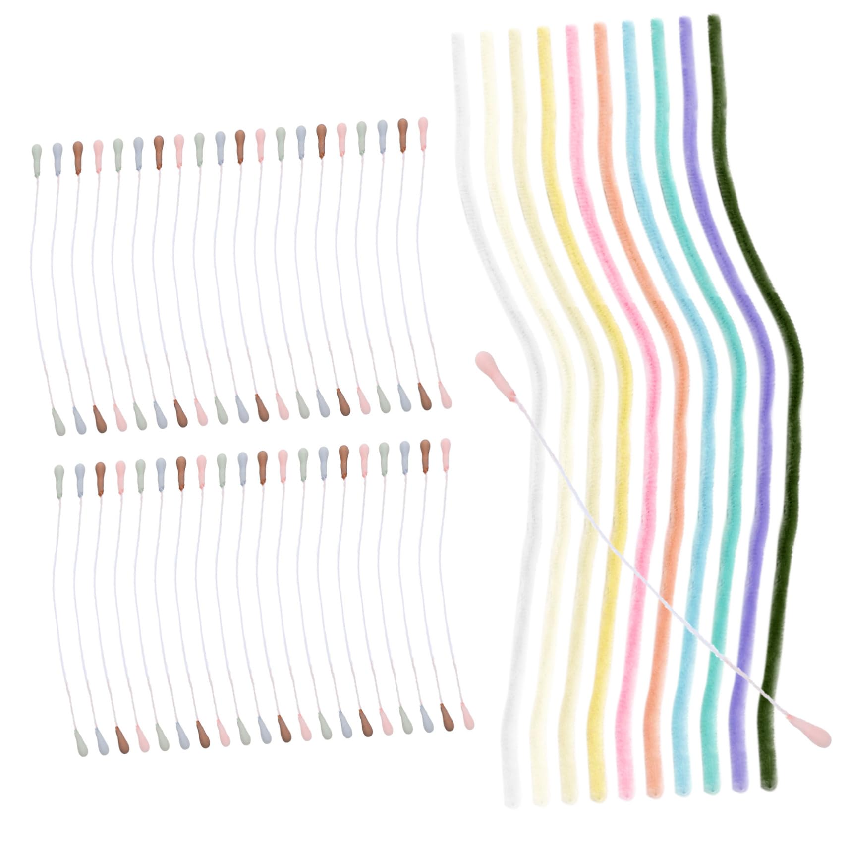 SHINEOFI 40pezzi Scovolini Ciniglia Flessibili Per Lavoretti Creativi Materiale Per Adulti Per Progetti Fai Da Te e Creazioni Artistiche