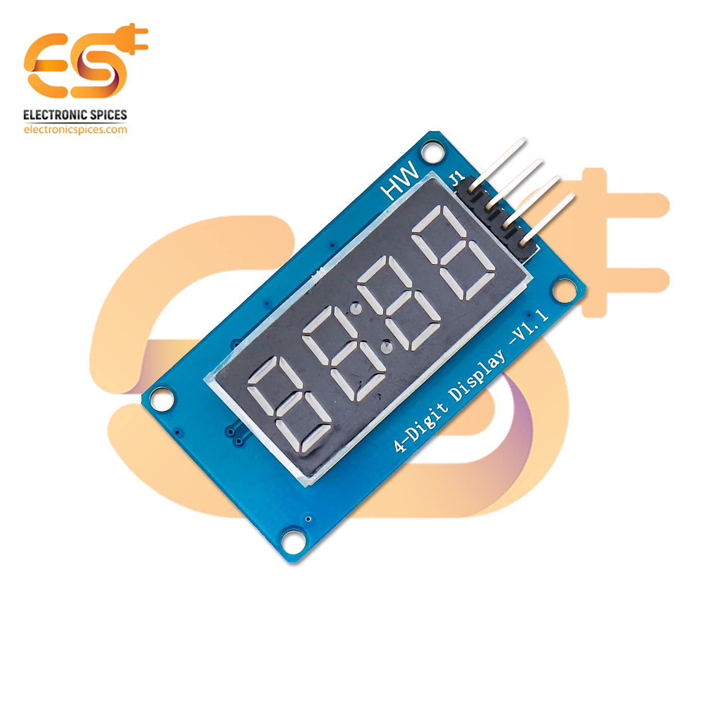 Electronic Spices TM1637 4 digit 7 segment LED display module