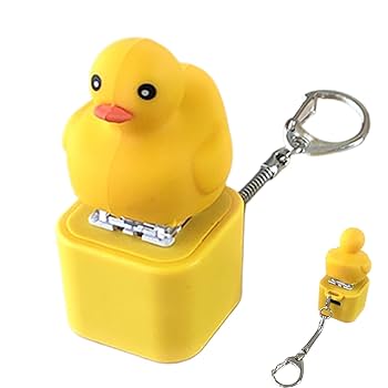 Amazon.co.jp: Yorarely クワクワと鳴くアヒルのキーホルダー