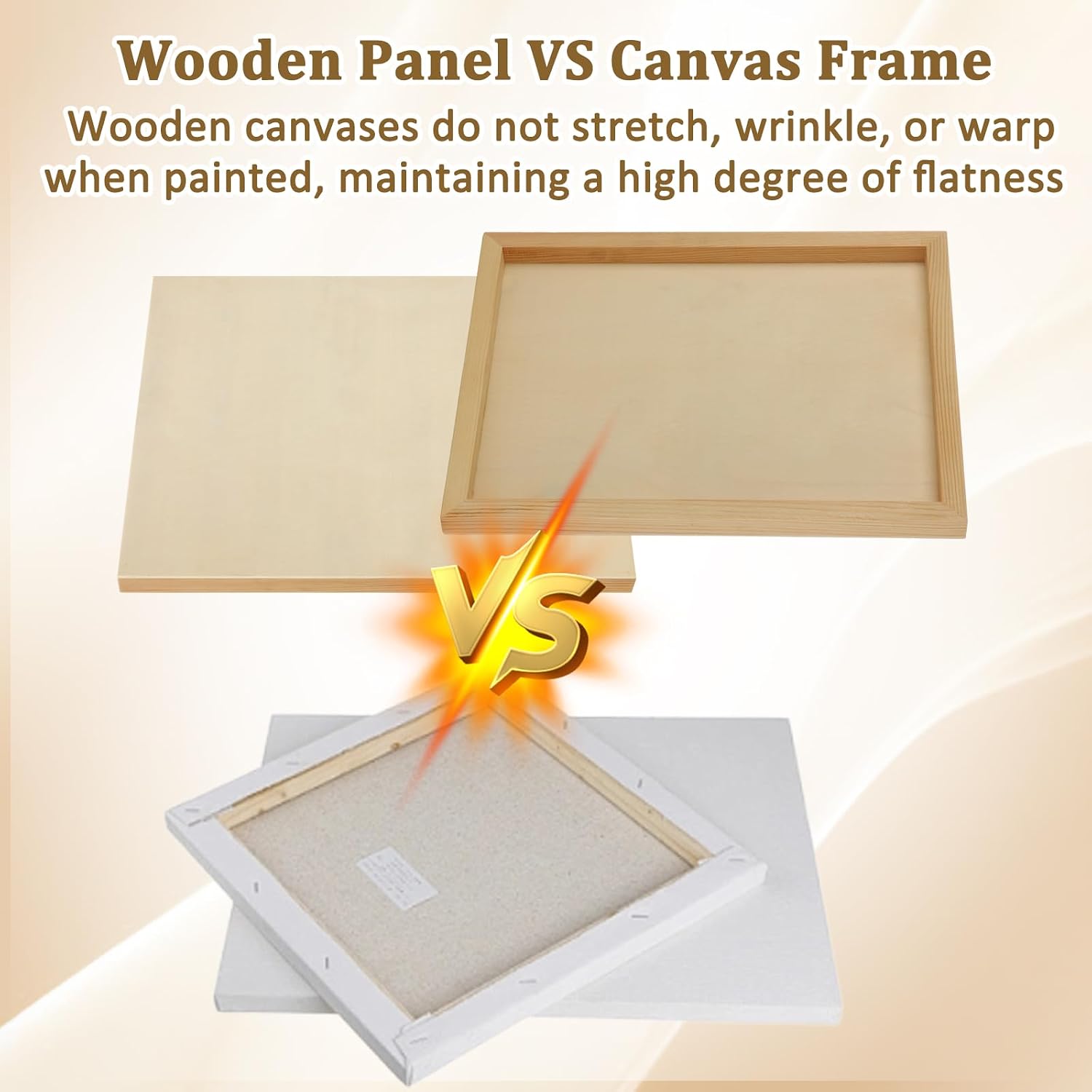 8PCS Wood Panels, 11×14 Inch Wooden Panel Canvas for Painting, Unfinished Craft Wood Boards Panels for Art Crafts, Painting, Pouring, DIY Projects with Oils, Acrylics