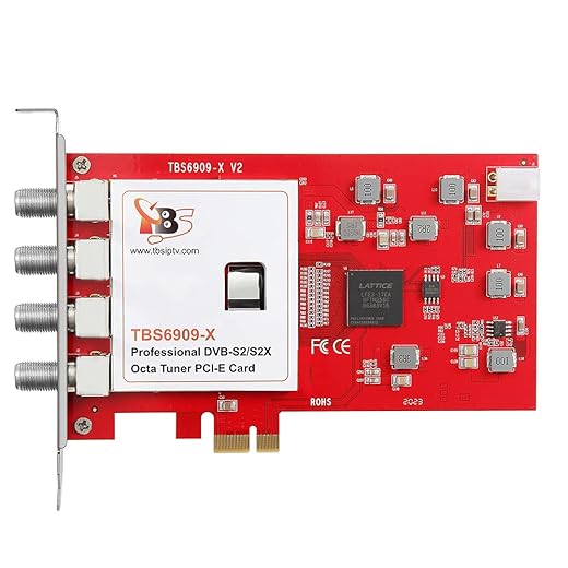 TBS6909X DVB-S/ S2/ S2X 8 Tuner PCI Express Digital Satellite TV Card for Live TV