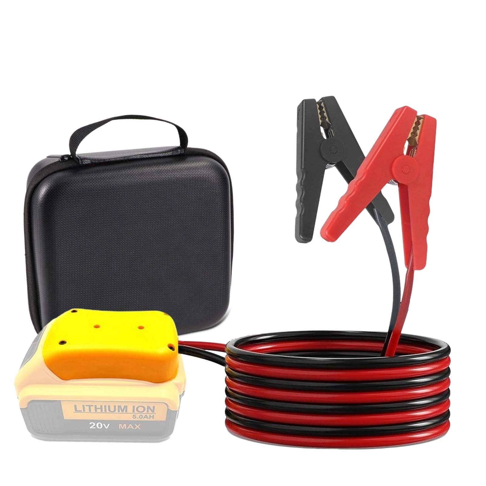 Amazon.com: Beleeb Jumper Cables for Car with Adapter for DEWALT