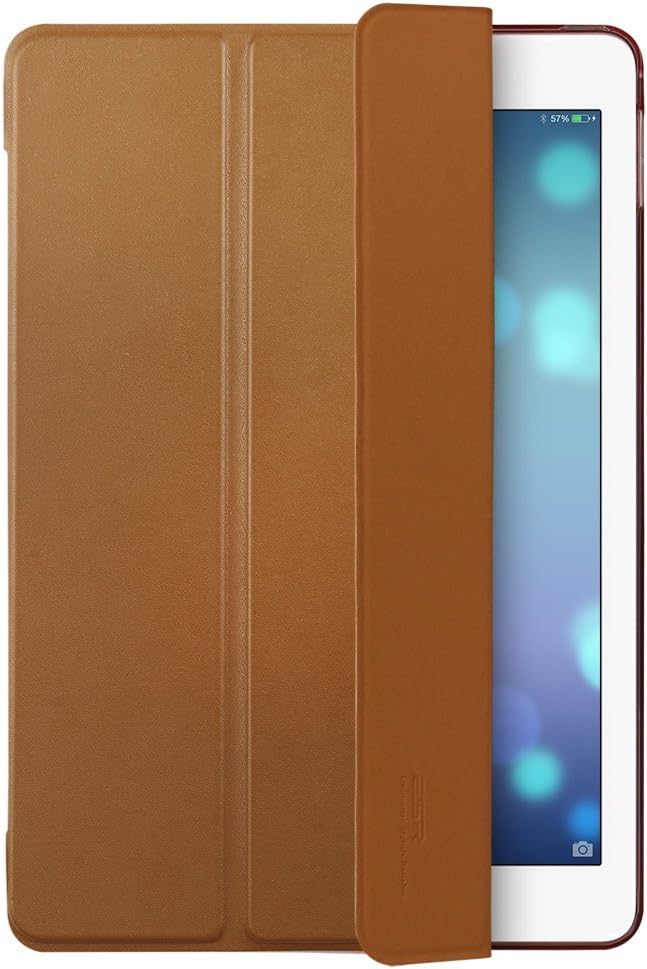 ESR Yippee Trifold Smart Case for iPad Mini, Lightweight Trifold Stand Case with Auto Sleep/Wake, Microfiber Lining, Hard Back Cover for iPad Mini 1/iPad Mini 2/iPad Mini 3 (Mocha Brown)