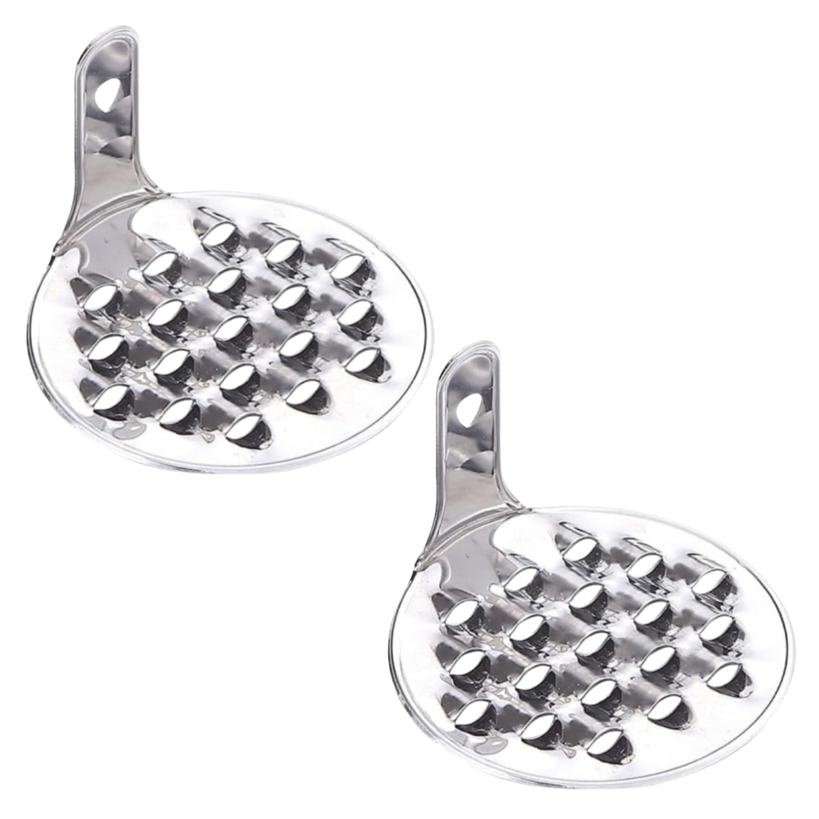 Photo 1 of 2Pcs Stainless Steel Bean Jelly Scraper, Small Bean Jelly,Cold Jelly Grater,Stainless Steel Jelly Scraping Scraper,Chinese Pasta Maker, Grating and Slicing Tool, Multipurpose Pasta Peeling Tool