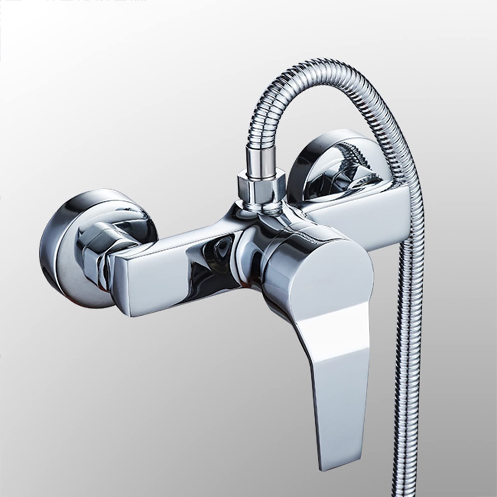 Robinet de baignoire de douche de salle de bain mitigeur mural en laiton durable