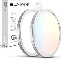 Vista 12 de BLNAN Lámpara LED de techo empotrada, 8.66 pulgadas, 18W, 3000K/4000K/5000K, luminaria de cableado directo, lámpara blanca redonda ultrafina