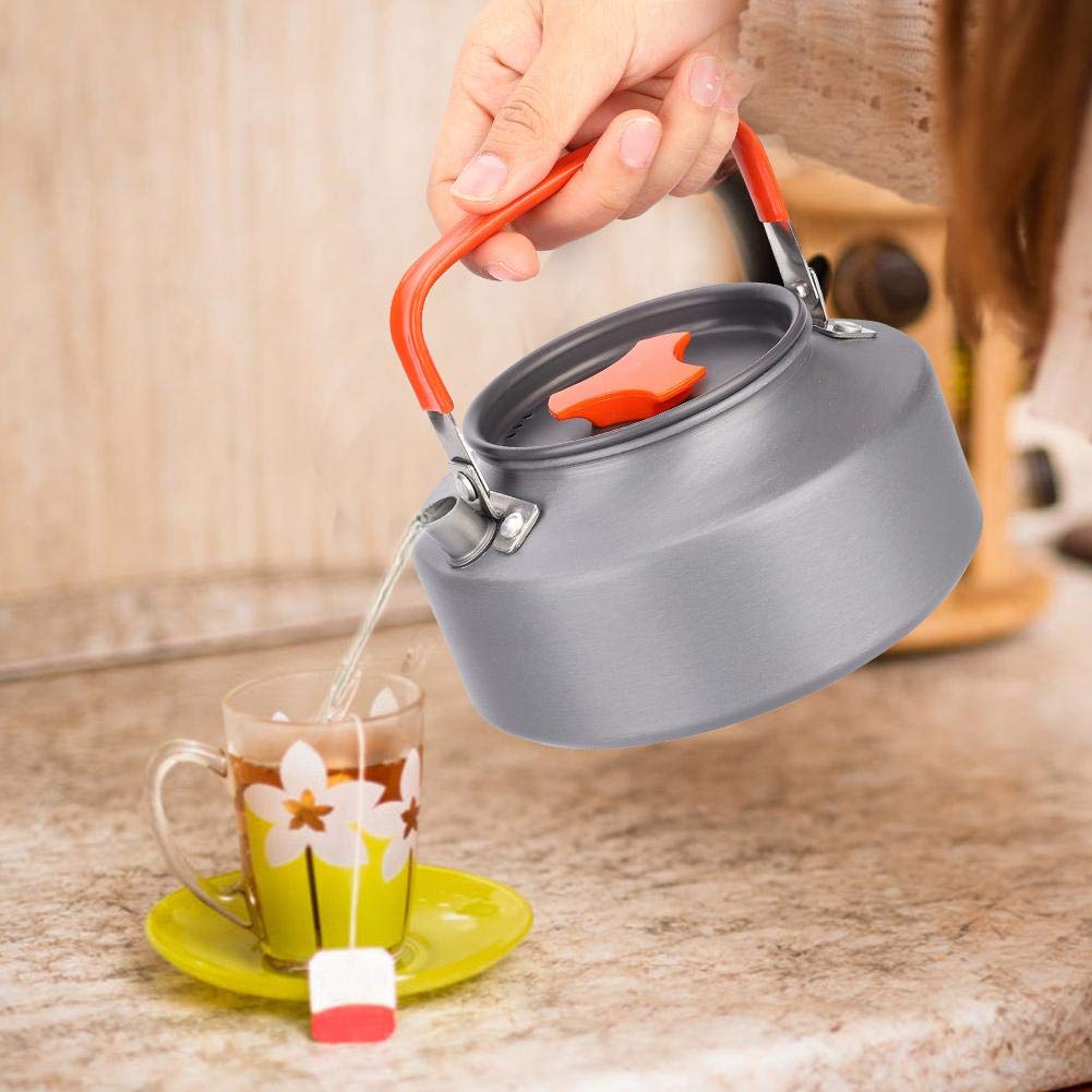 Keen so 1.1L Teiera in Alluminio Teiera da Campeggio sul Fuoco Stufa Top Teiera Bollitore caffè Teiera per Campeggio Escursionismo Cucina