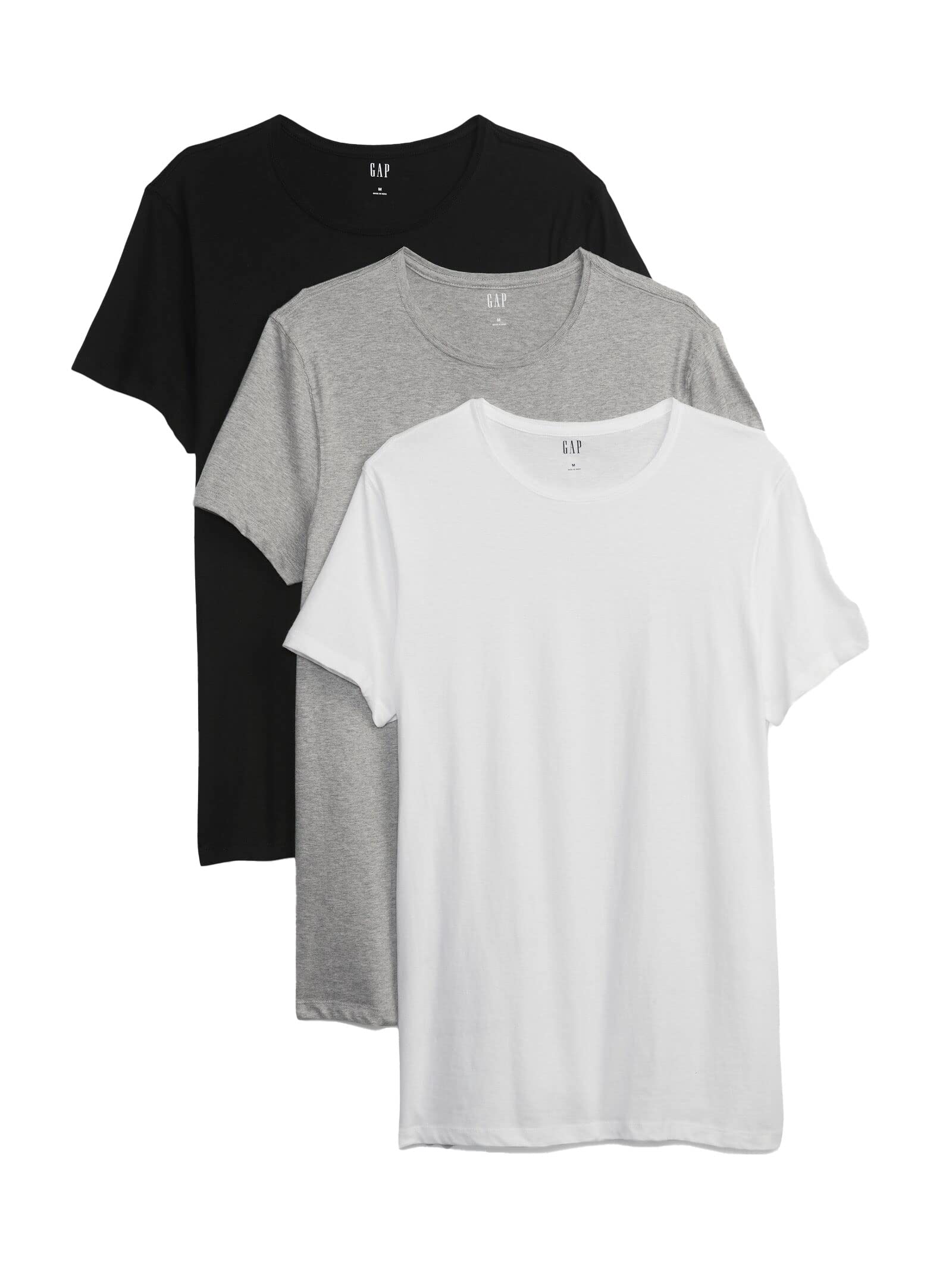 Gap Mens 3-Pack Cotton Classic Tee T-Shirt