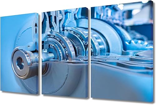 Lienzo decorativo para pared, cuadros de transmisión de automóvil, detalles del motor del automóvil, imágenes, lienzo, arte de pared para sala de