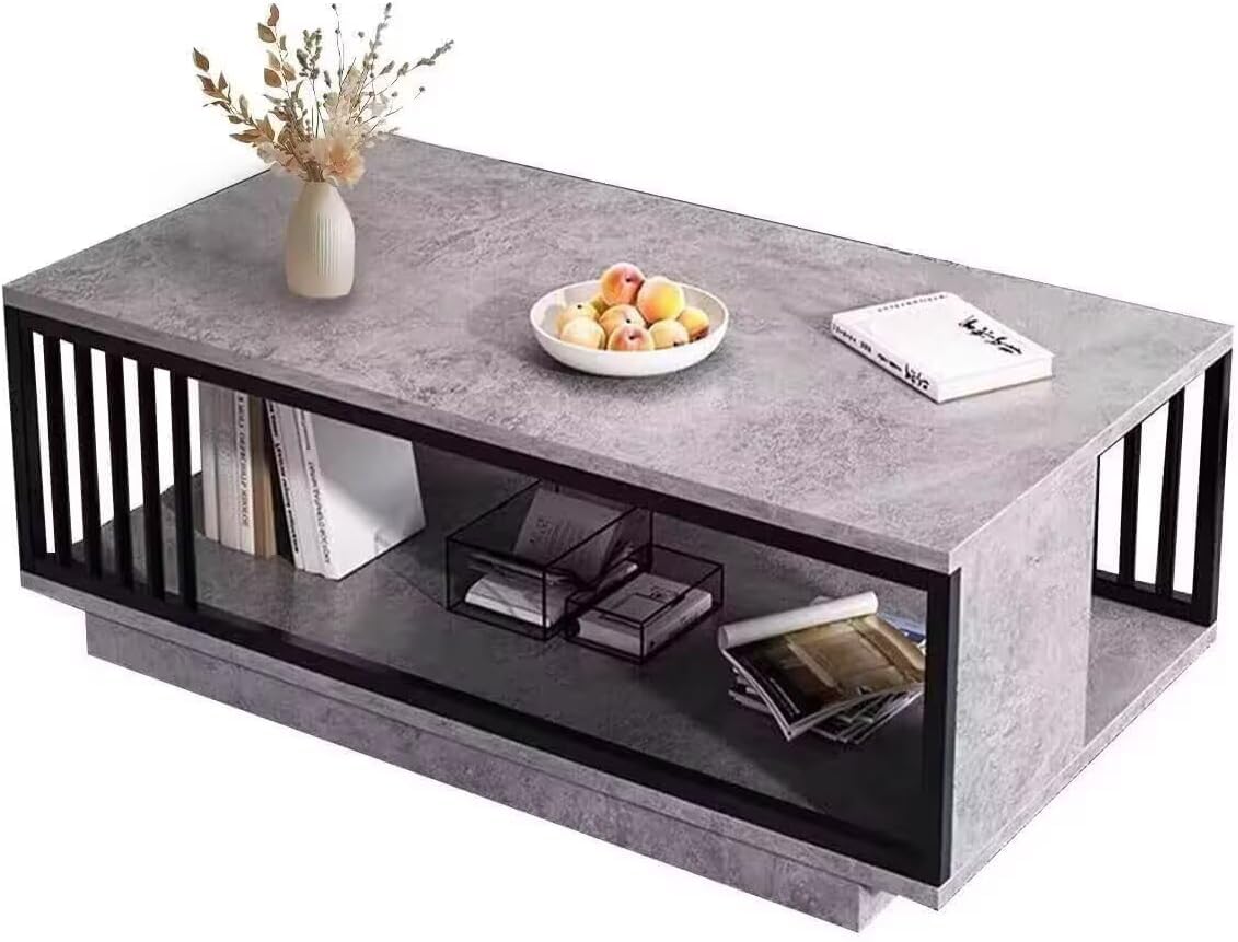 Amazon.co.jp: TUIYIDUO ローテーブル コーヒーテーブル 120*60 二段