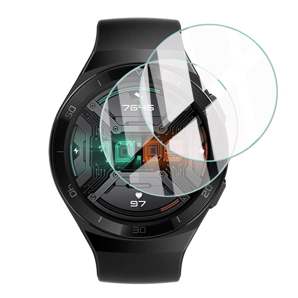 Amazon.co.jp: ELMK【2枚セット】 For HUAWEI Watch GT2e 46mm ガラス