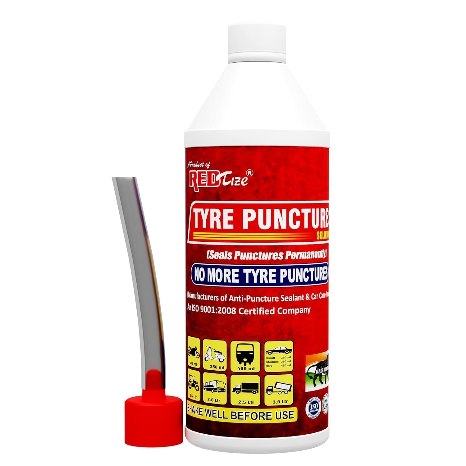 Redtize Tyre Sealant | Anti Puncture Liquid for Bike & Car Tyre Tubeles-image-24
