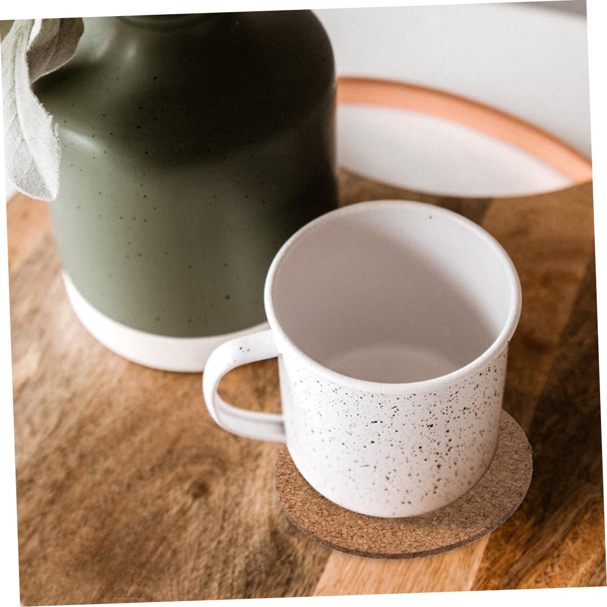 50stücke Runde Korkuntersetzer Kaffee Tasse Matte Hitzebeständige Kork Coaster Tisch Pad Für Getränke Und Tassen