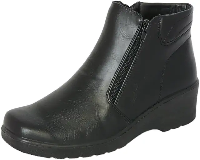 Bottines à talons compensés pour femmes avec semelle antidérapante