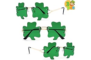 JOYIN St. Patricks Day Shamrock Glasses Metal Frame: St. Patrick's Day Essentials for Women