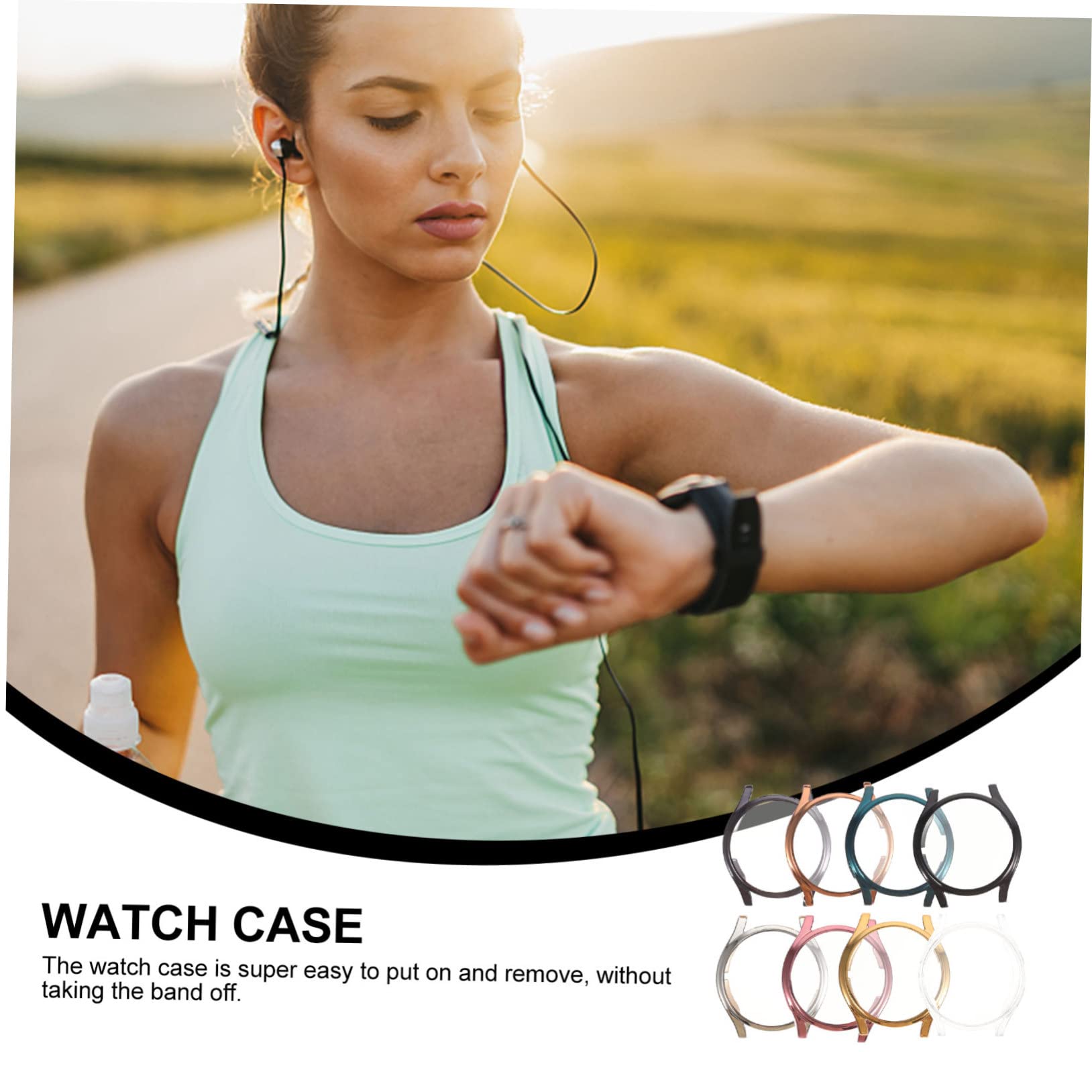 DOITOOL 32 Pièces Coque Couverture étui élégant pour smartwatch boîtier de Montre Intelligente Antichoc boîtier de Montre Intelligent résistant à l'usure Mode boîte de TPU