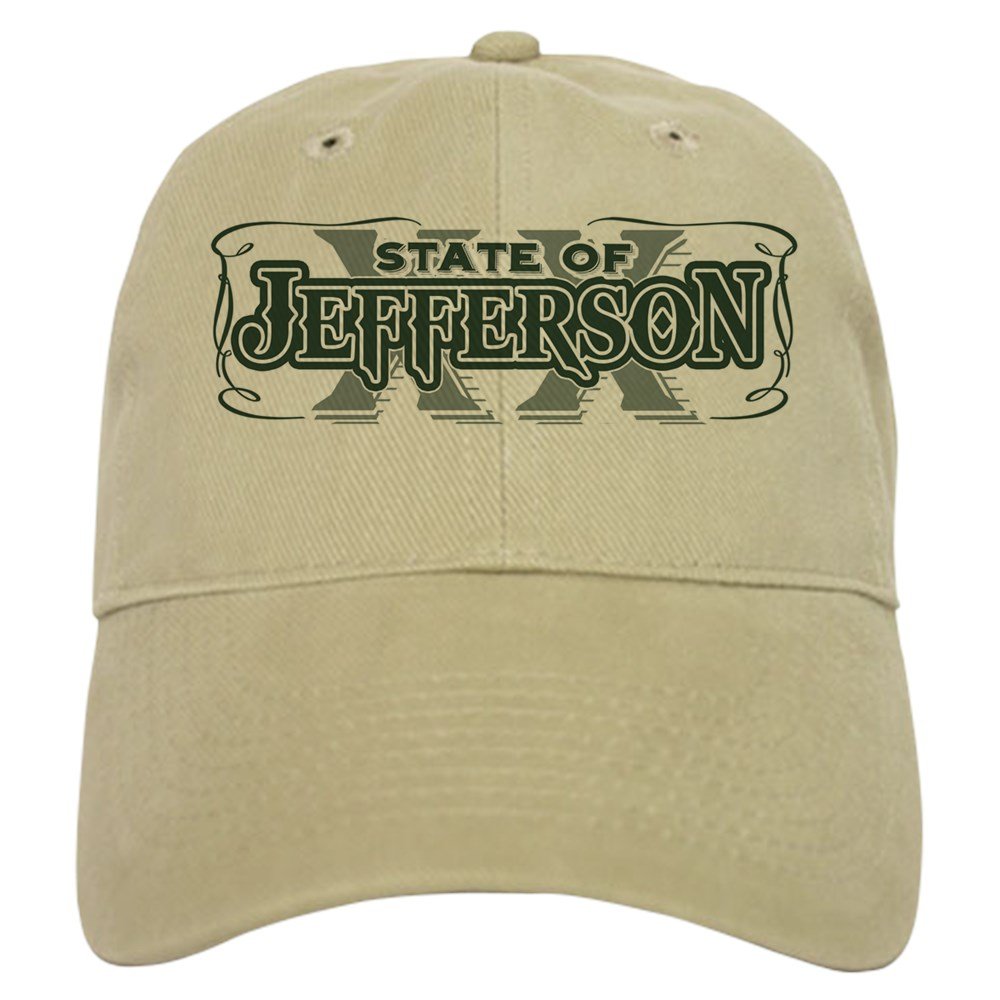 CafePress Jefferson XX State Cap Unique Adjustable Baseball Hat Khaki