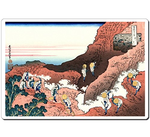 浮世絵マウスパッド 薄ぴた U4031 葛飾北斎 - 富嶽三十六景 諸人登山