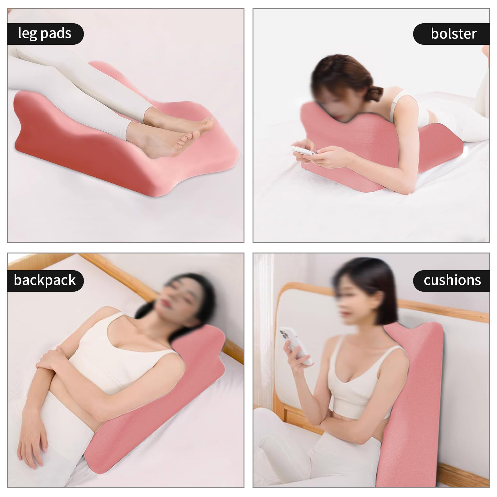 Cojín para venas para elevar las piernas, cojín ergonómico para elevar las piernas, cómodo cojín para las piernas para dormir, cojín de apoyo para mejorar la circulación sanguínea, reducir la