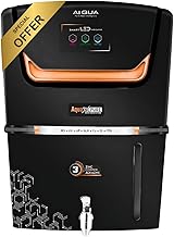 Aqua X Pure® Ai Black Premium RO Domestic Water Purifier | 5-in-1 Health Booster | 10 Stage Purification | 18 LPH | Smart LED Indicator | HIGH TDS MEMBRANE- Engineered for all Water Supply (0-3000ppm)