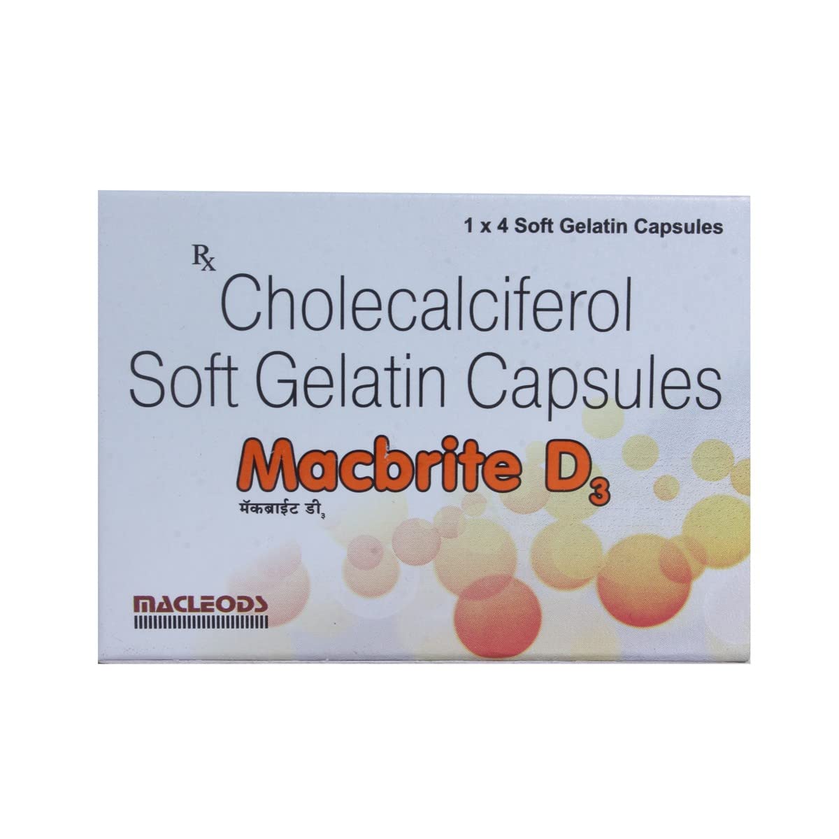 MACBRITE D3 - Strip of 4 Capsules