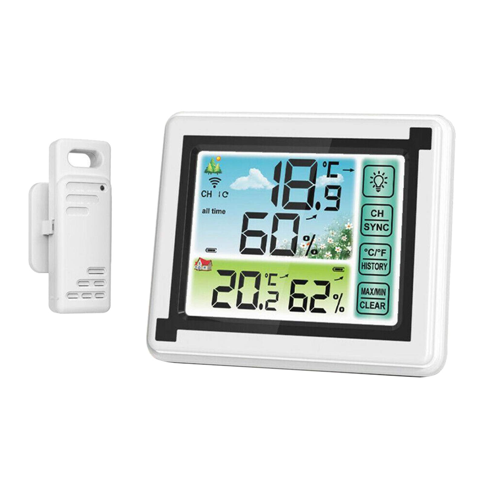 VELURA Professional Weather Station Wireless Weather Station with Outdoor Sensor Style1|1 Set Digital Weather Station| Weather Stations| Yard Garden & Outdoor Living-picture-17