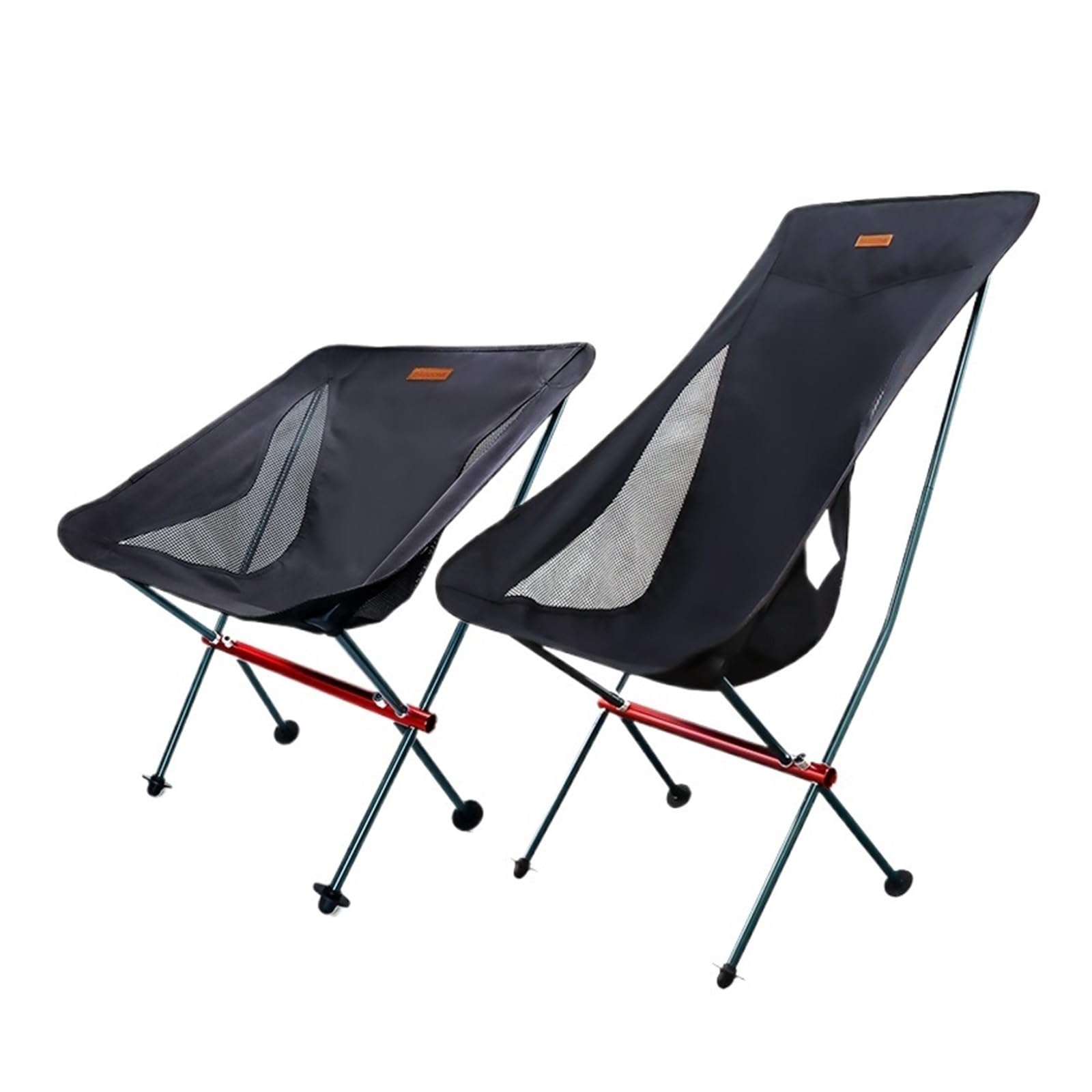 sgabello da campeggio, Silla lunar plegable ultraligera portátil para camping pesca viaje(Grey Large Chair)