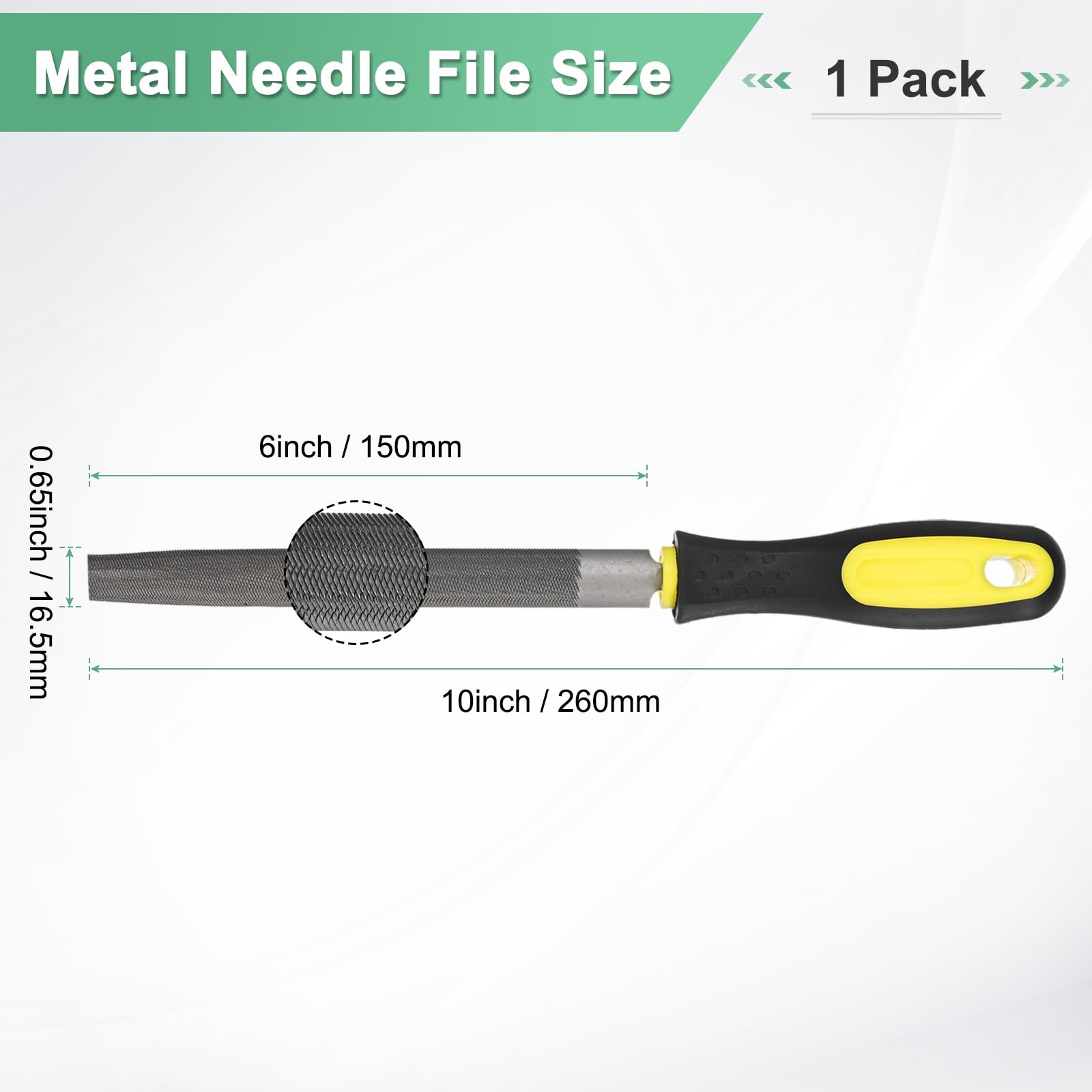 M METERXITY Half-Round Metal File 6 Inch - Image 3