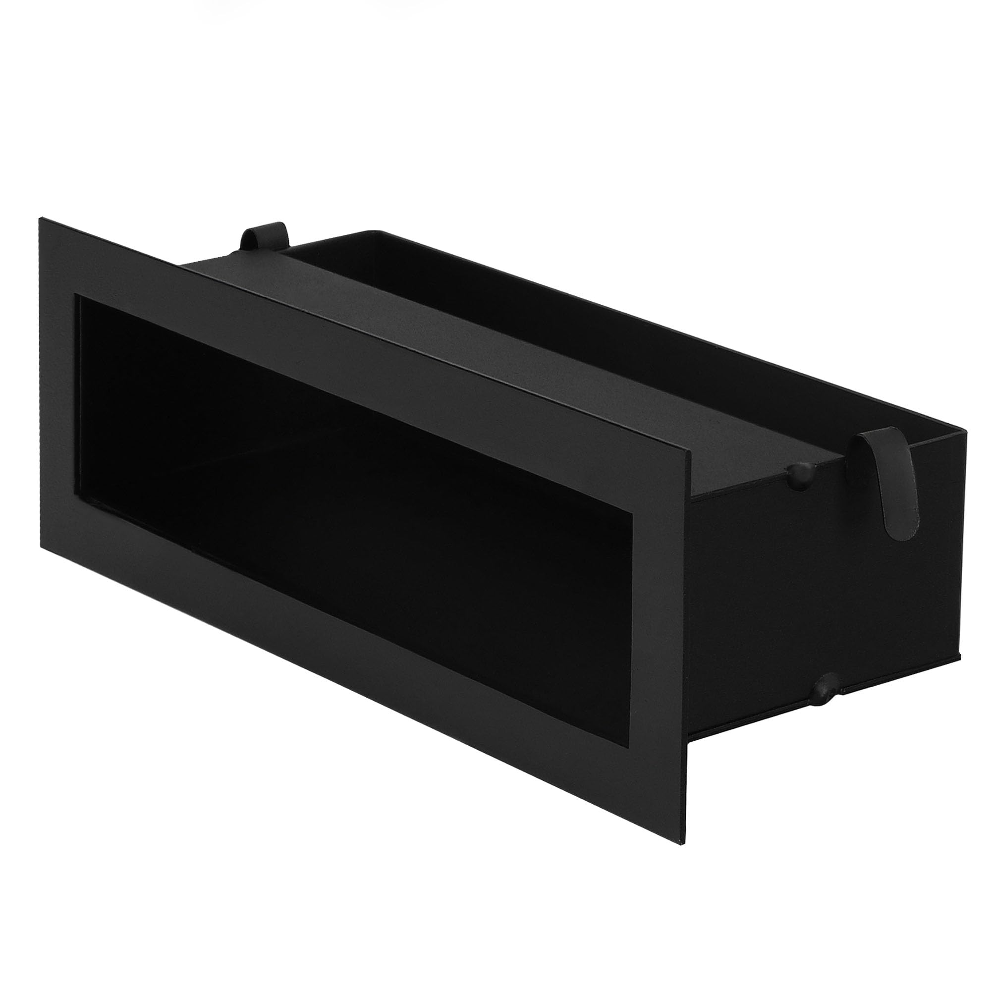 KOTARBAU® Grille Cheminée - Acier Revêtu Poudre - 30 cm - Noir - Grille Ventilation Cheminée - Aération pour Foyer - Design Moderne - Résistante Haute Température