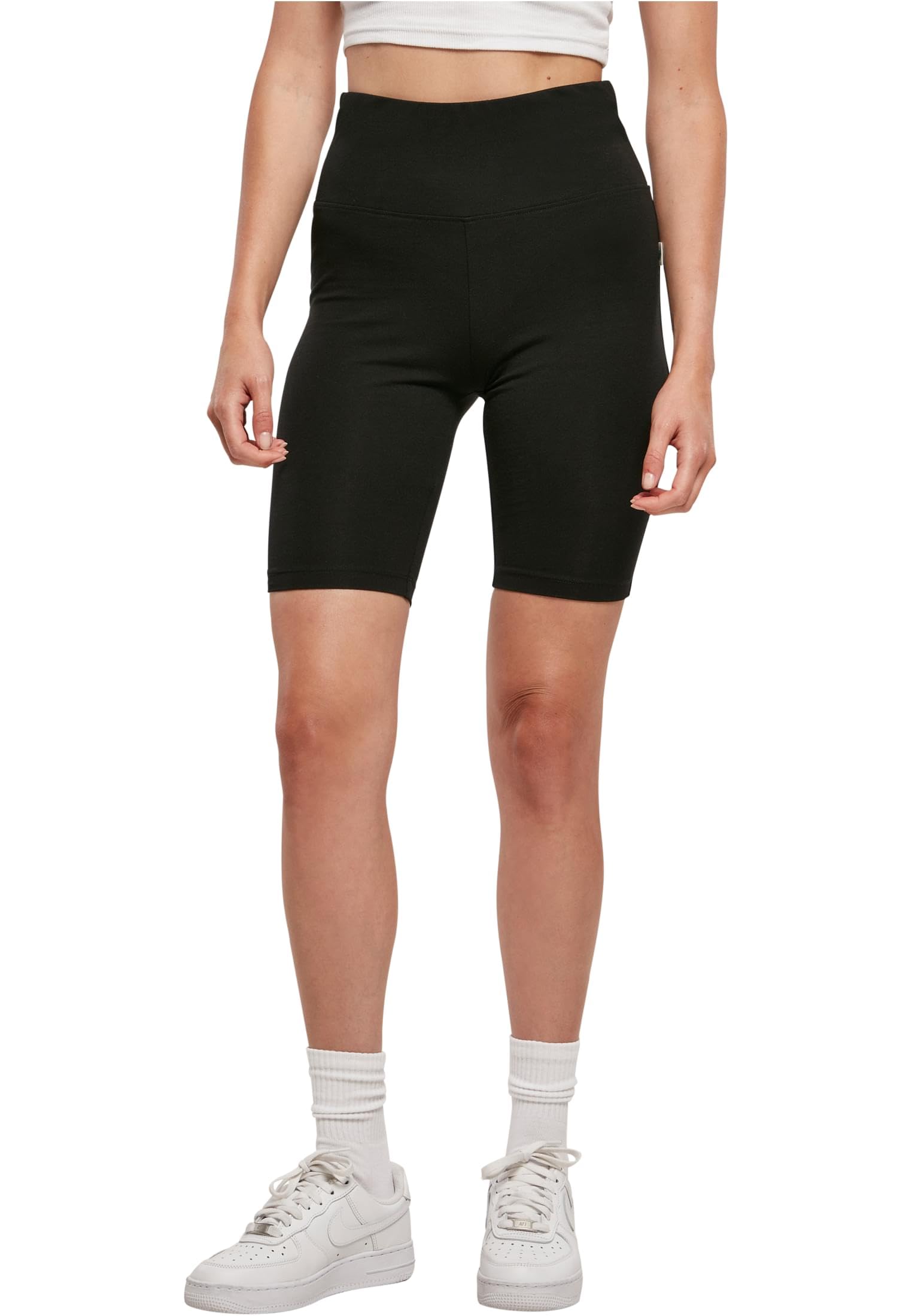 Urban Classics Women's Ladies Organic Stretch Jersey Cycle Shorts Yoga Shorts, Black, 5XL