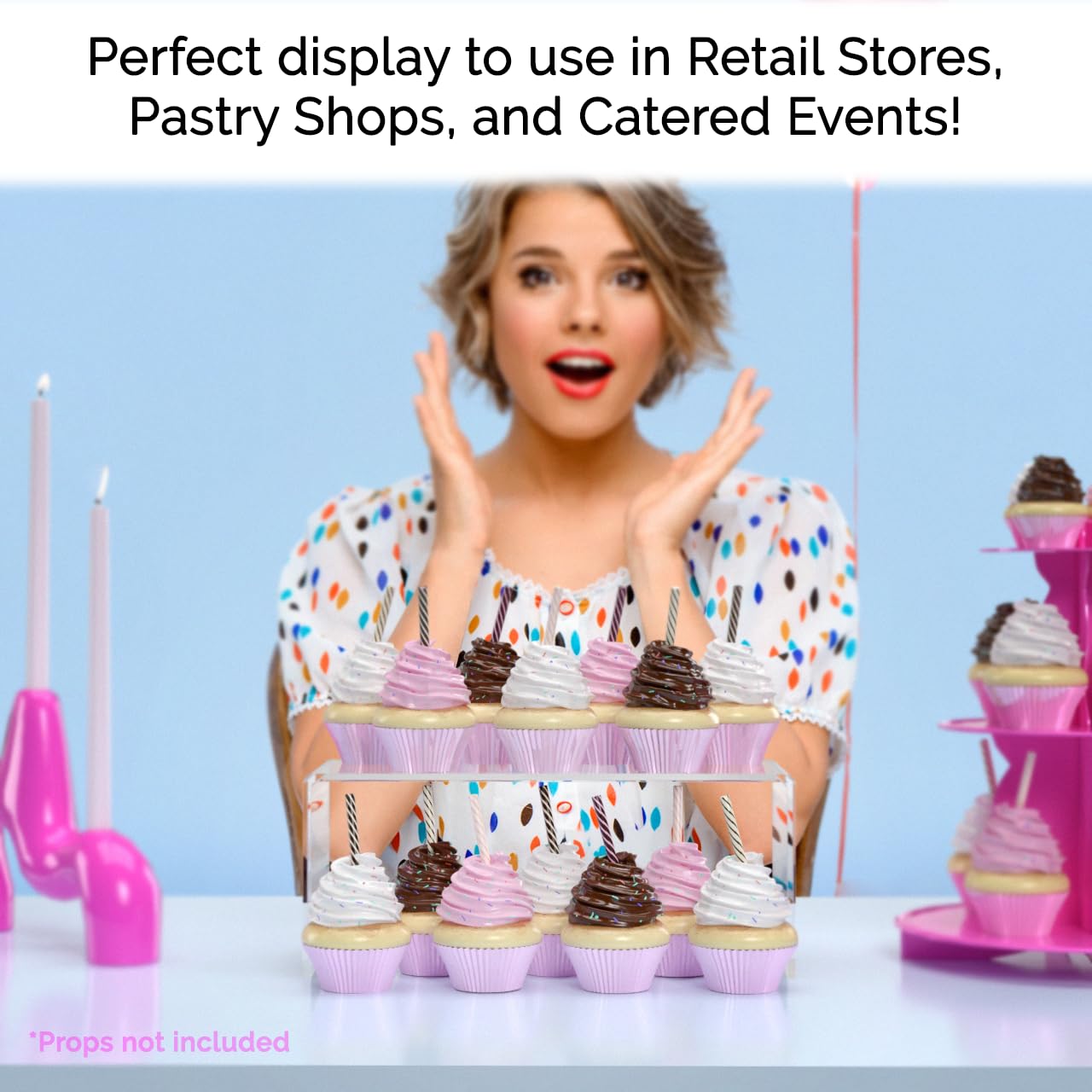 Marketing Holders Clear Acrylic Riser Display Stand 10 Inch Wide x 4 Inch Deep Merchandise Retail Showcase One Piece Stand Clear Plexiglass Counter or Tabletop Decor Platform