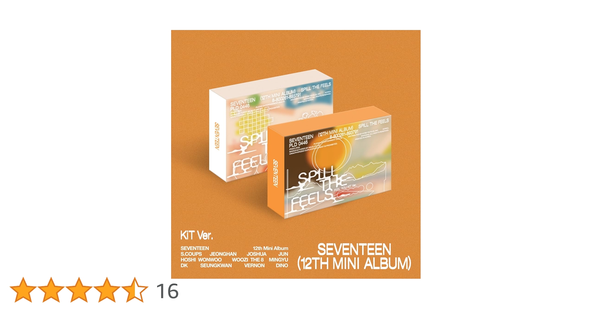 SEVENTEEN SPILL THE FEELS 応募シリアル 10枚 未使用 SEVENTEEN - SEVENTEEN SPILL THE FEELS 未使用応募シリアル10枚