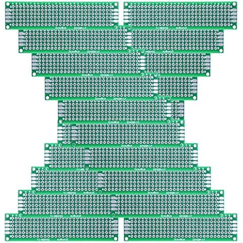 YUNGUI 30 Pieces PCB Board Prototype Kit-4 Sizes Universal Printed Circuit Board Breadboard for DIY Soldering and Electronic Project Cover