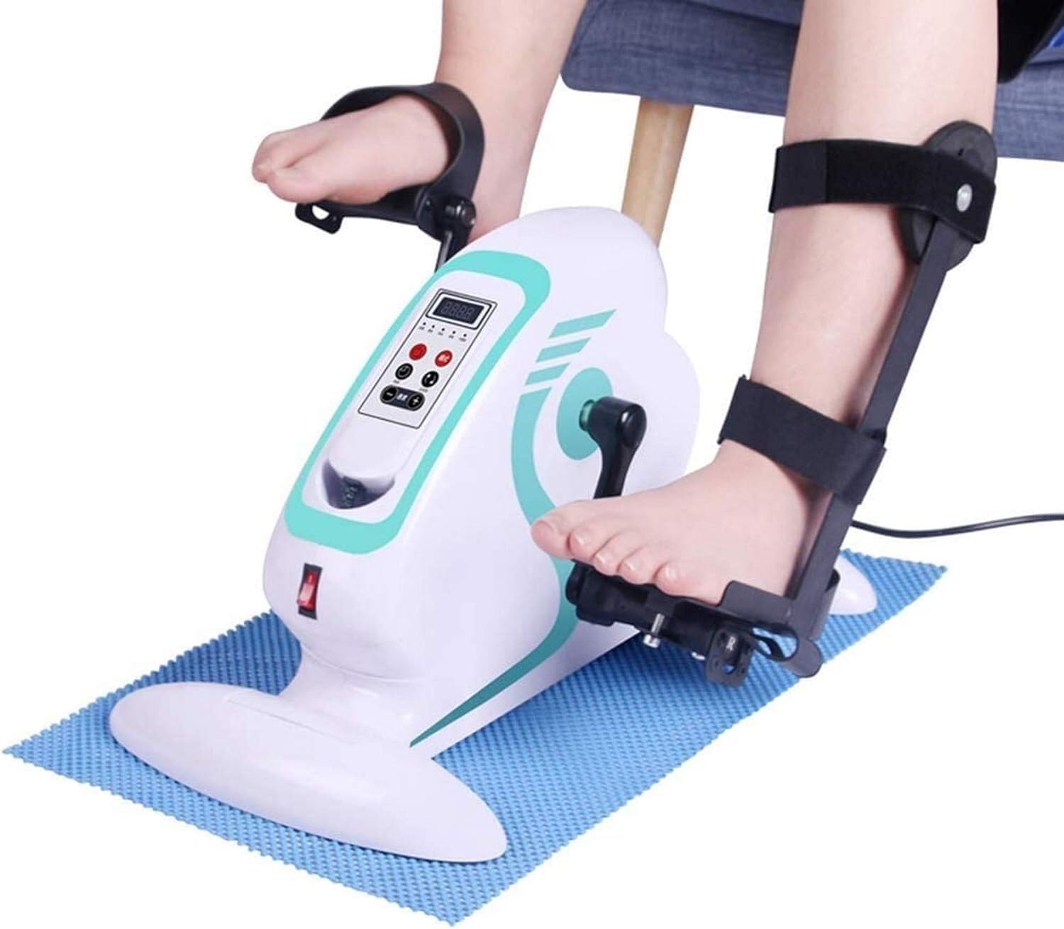 Przenośny elektryczny rower treningowy, mini rower treningowy z pedałami, przenośny mini elektryczny rower rehabilitacyjny, ćwiczenia fizyczne ramion i nóg