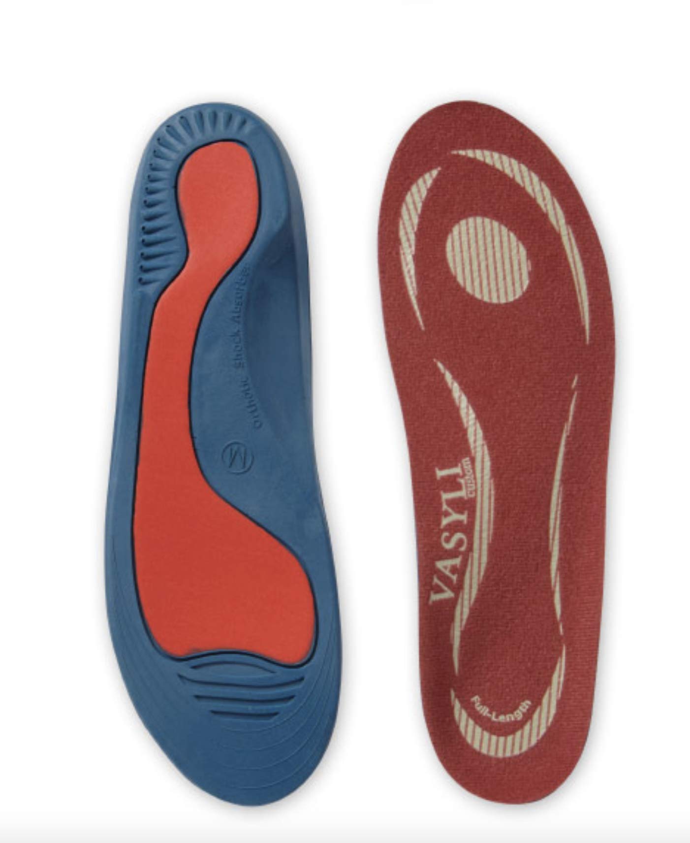 VasyliVasyli Shock Absorber Orthotic, Large, Lasting Pain Relief, Biomechanical Control, Maximum PU Shock Absorption, Reduces Excess Pronation, Deep Heel Cup, Heat Moldable, Everyday Use