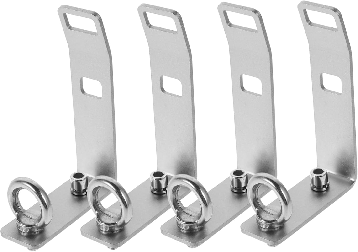 Gatuida 4sets Stainless Steel Load Stops for Slot Truck Racks Adjustable Stops for Securing Ladders Kayaks and Snowboards Easy to Install Design for Truck Bed Bars