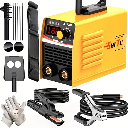 Image of Mini MMA Welder, portable and easy to carry, can weld anytime after power is connected. Multi-functional gas shielded welder (Upgraded Naked Case)