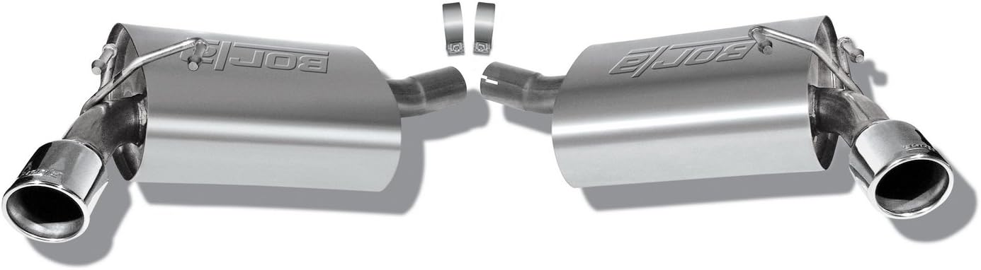 BORLA 11776 Axle-Back Performance Exhaust System for 2010-2013 Chevrolet Camaro 3.6L V6 Automatic/Manual Transmission Coupe/Convertible. Does NOT Fit 2013 RS With Quad-Tips (Dual-mode) Exhaust.