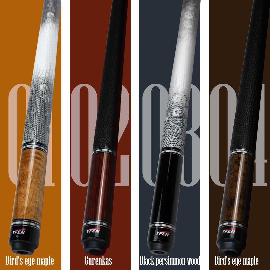 火山クラブYFENキュー YEUEK YFEN Carbon Fiber Pool Cue Stick 11.5mm